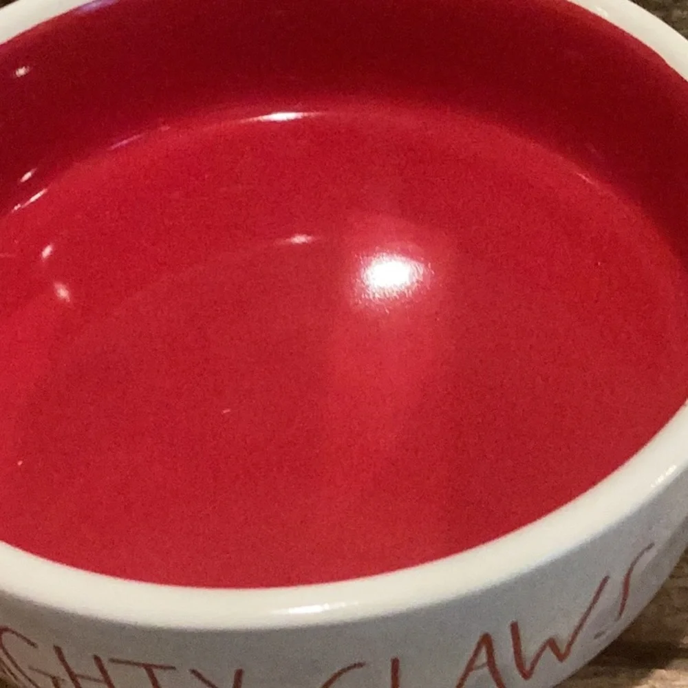 Rae Dunn NAUGHTY CLAWS Pet Bowl
